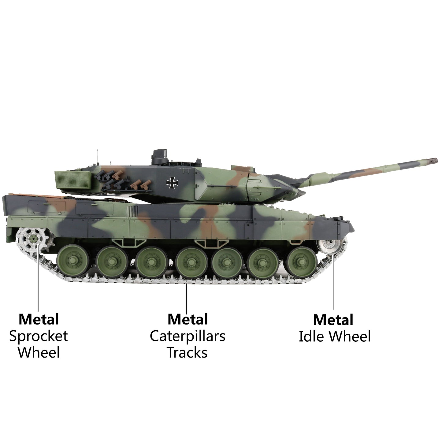 Leopard 2 RC Tank Model 1:16 Upgraded Version