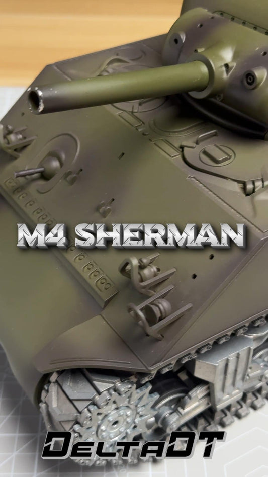 upgraded 1:16 scale RC M4 Sherman tank