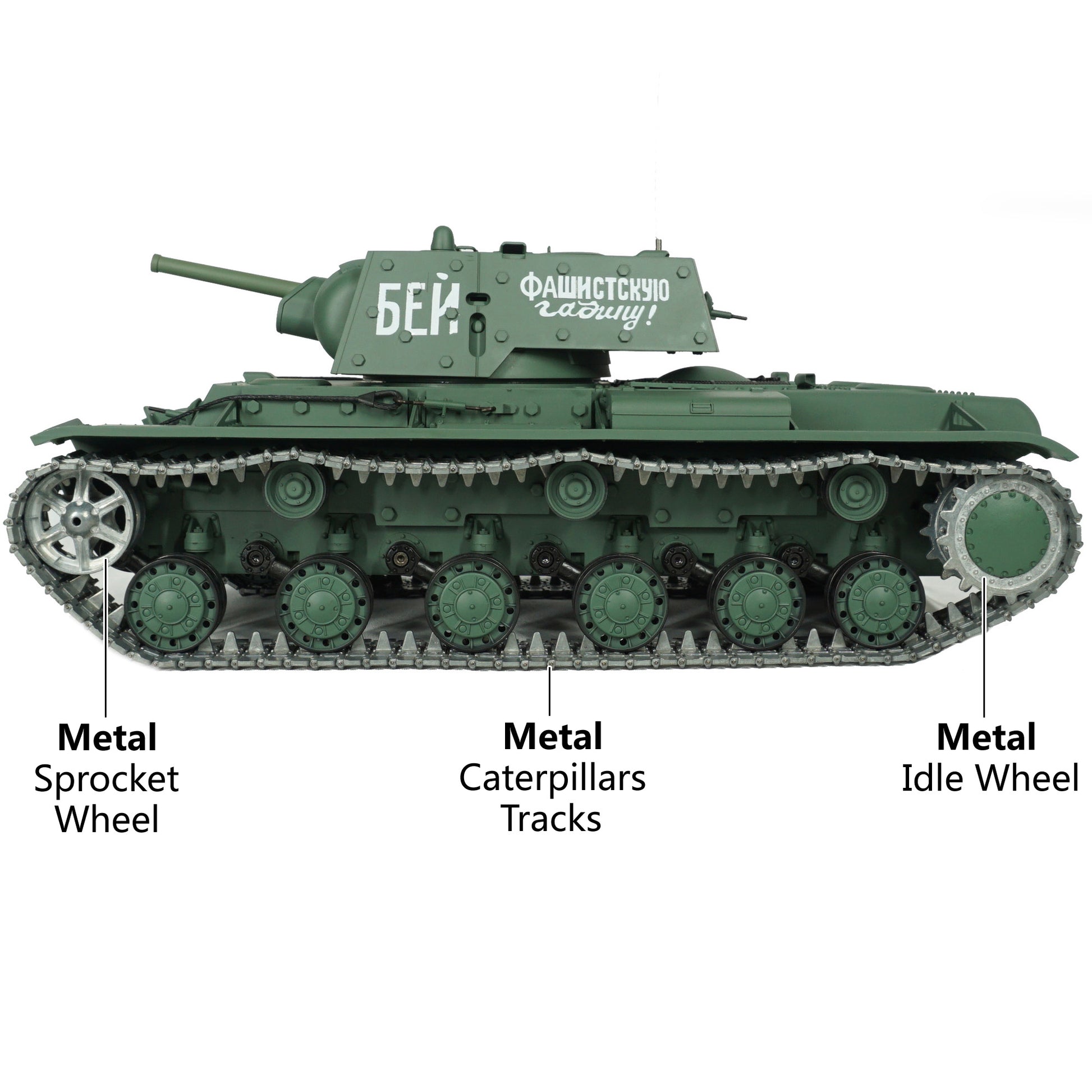 Kliment Voroshilov 1 RC Tank Model 1:16 Upgraded Version