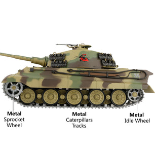 Panzerkampfwagen VI Ausf.B Tiger II RC Tank Model 1:16 Upgraded Version