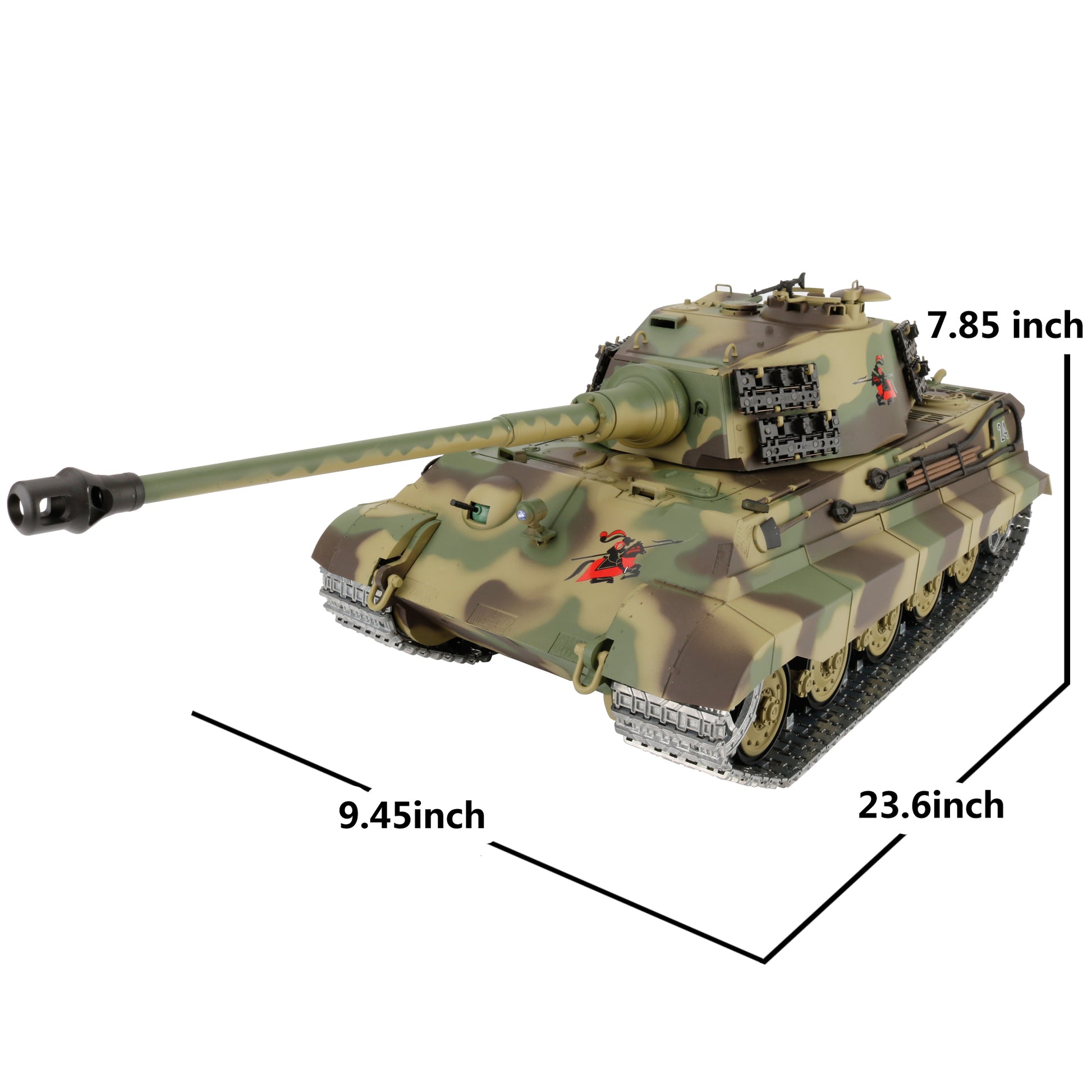 Panzerkampfwagen VI Ausf.B Tiger II RC Tank Model 1:16 Upgraded Version