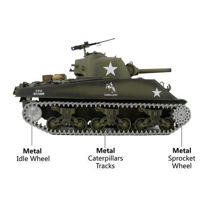 M4 Sherman RC Tank Model 1:16 Upgraded Version