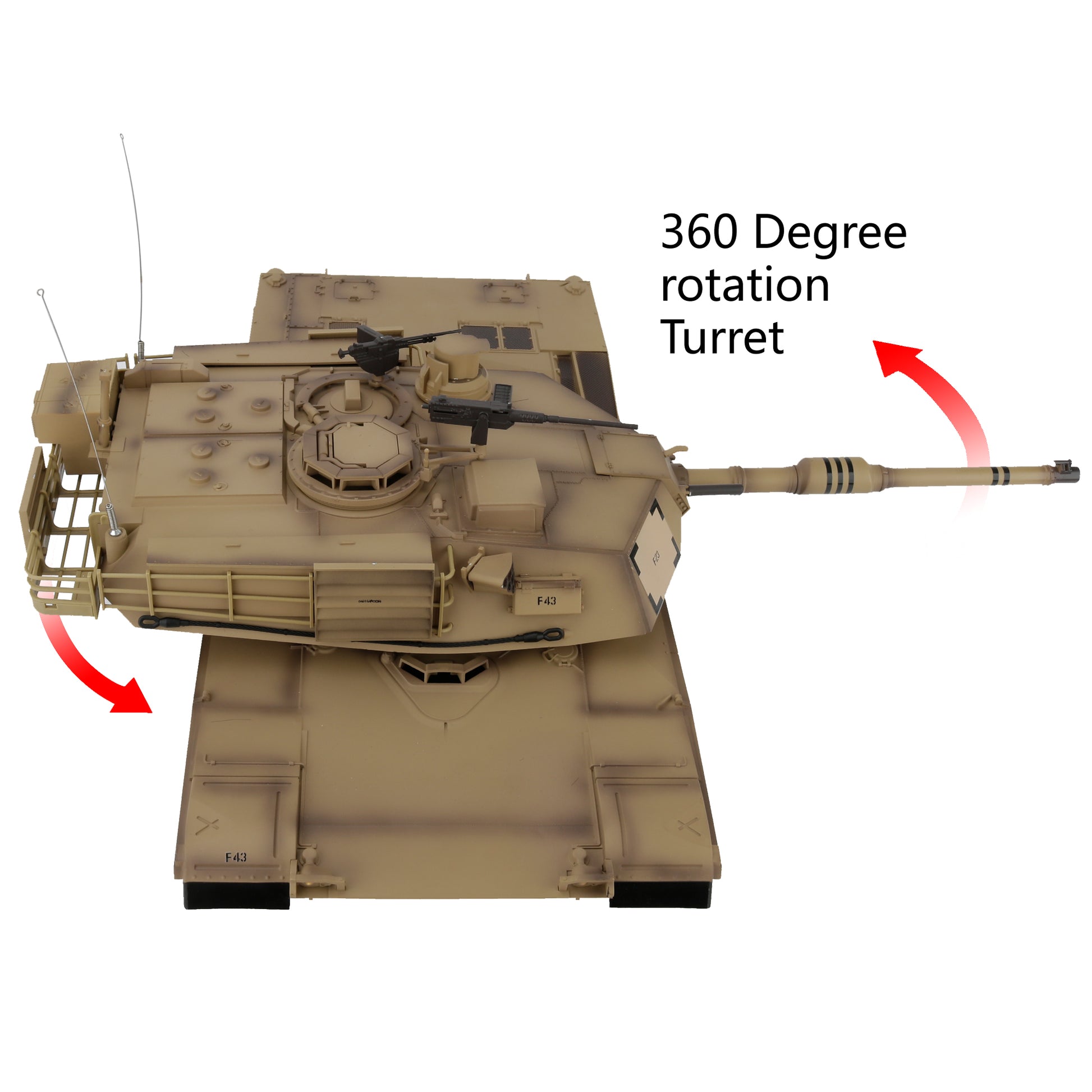 M1 Abrams RC Tank Model 1:16 Upgraded Version