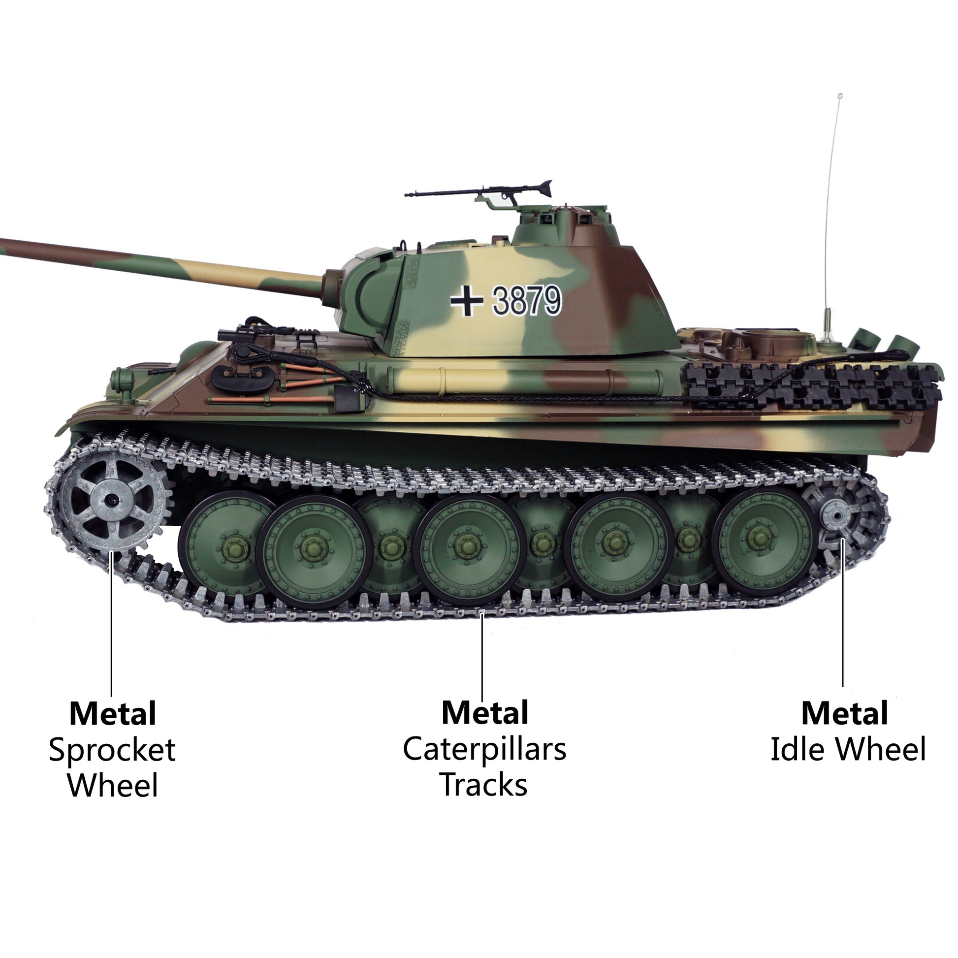 Panzerkampfwagen V Panther G RC Tank Model 1:16 Upgraded Version