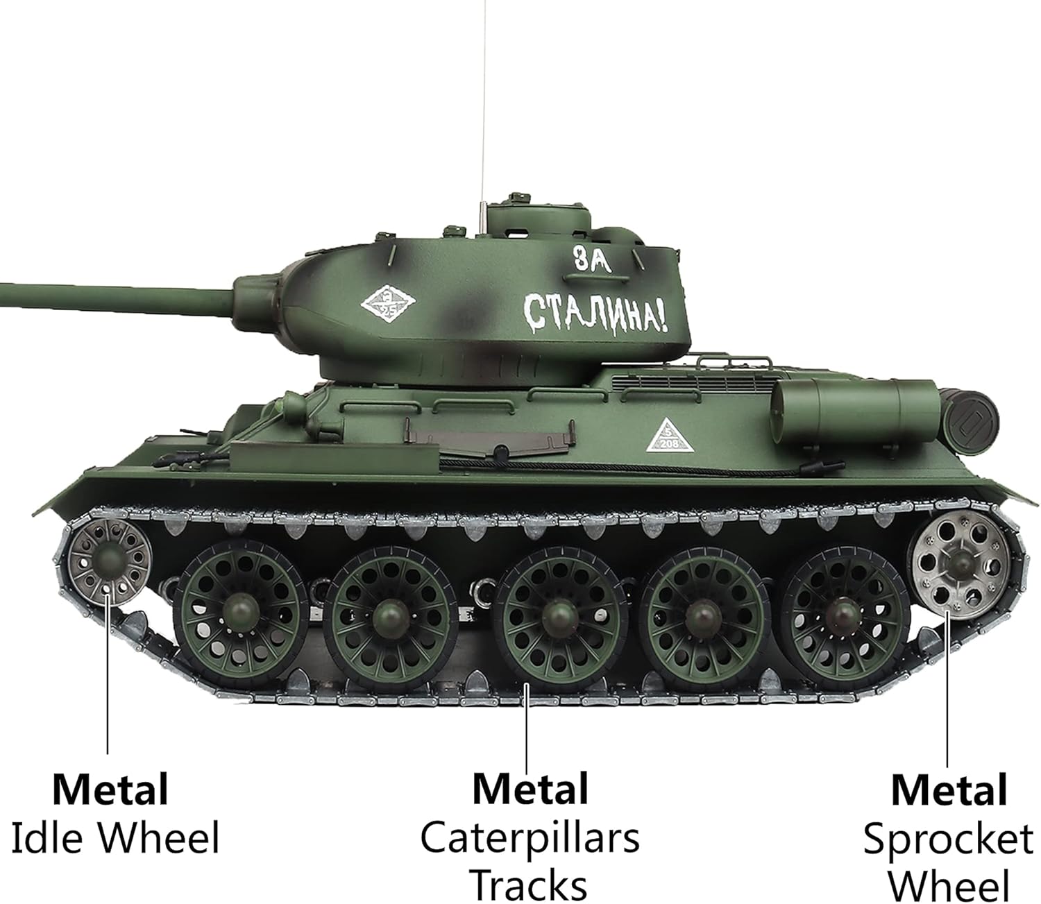 T-34 Средний танк RC Tank Model 1:16 Upgraded Version