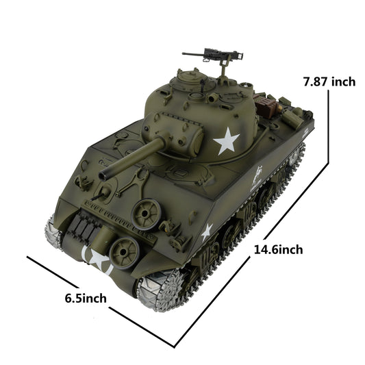 M4 Sherman RC Tank Model 1:16 Upgraded Version