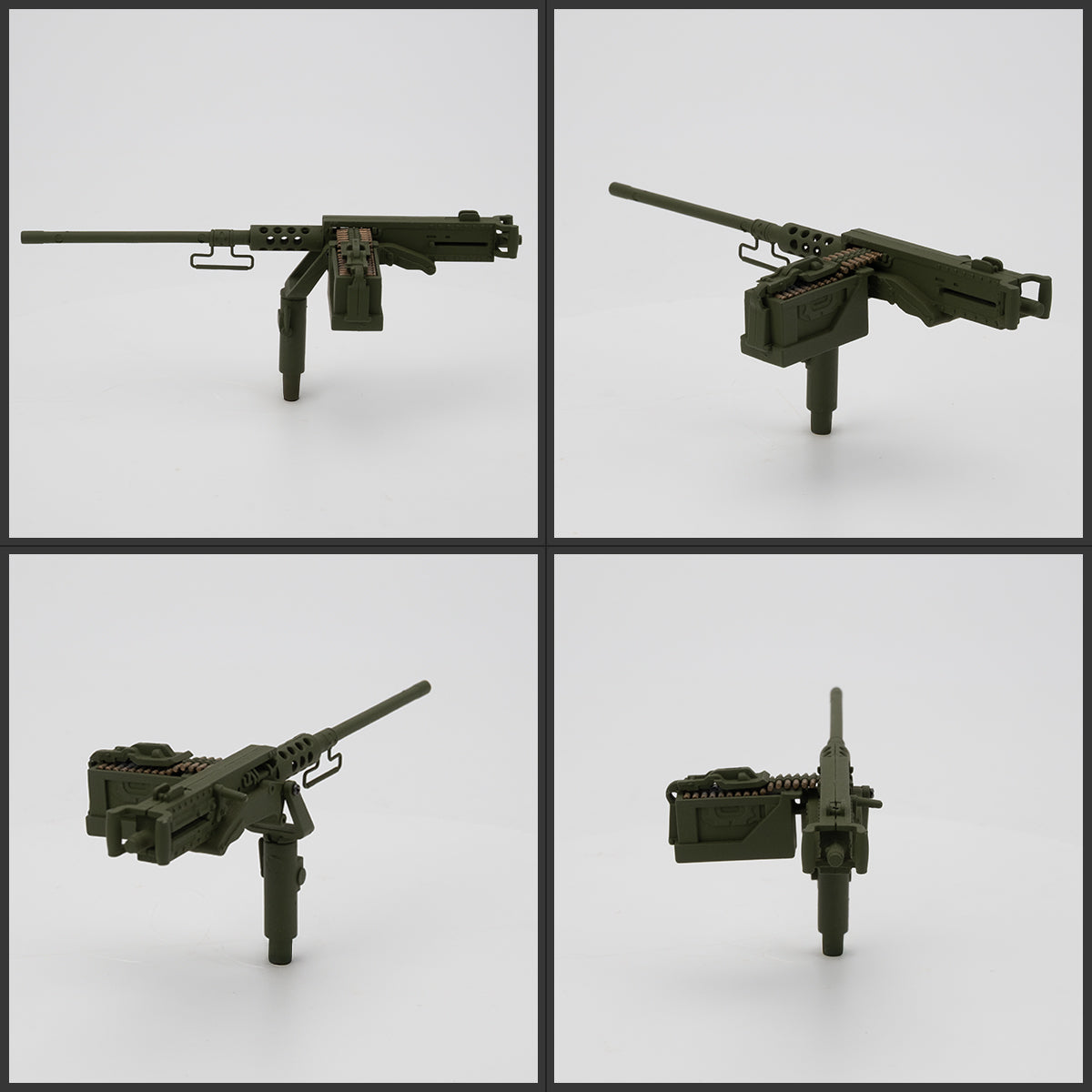 1:16 Browning M2 Machine Gun Army Green – Hand-Painted