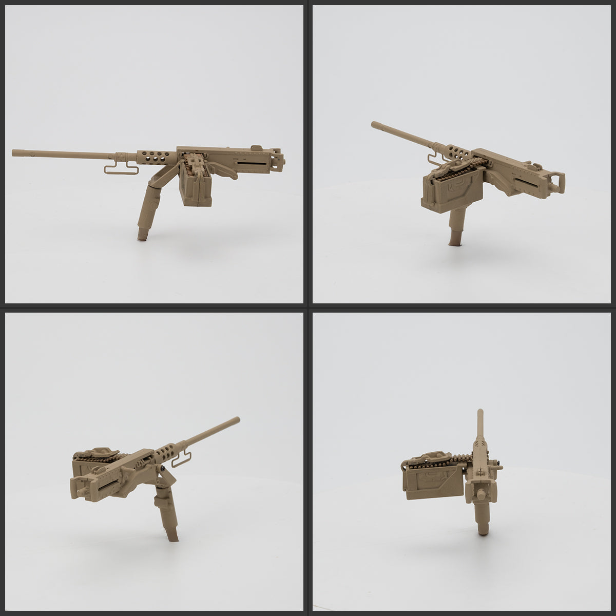 1:16 Browning M2 Machine Gun Desert Yellow – Hand-Painted