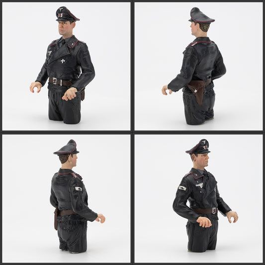 1:16 Officer Bust Figure – Hand-Painted with Fine Details